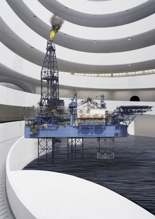 Untitled (2009) by Josephine Meckseper. On display at the Guggenheim Museum February 12 through April 28, 2010, as part of the exhibit Contemplating the Void: Interventions in the Guggenheim Museum.
