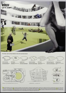 Let's Jump! (2009) by MVRDV. On display at the Guggenheim Museum February 12 through April 28, 2010, as part of the exhibit Contemplating the Void: Interventions in the Guggenheim Museum.