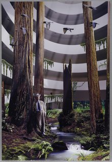 FLW in His Element (2009) by Saunders Architecture. On display at the Guggenheim Museum February 12 through April 28, 2010, as part of the exhibit Contemplating the Void: Interventions in the Guggenheim Museum.
