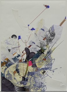 Guggenheim as a Ruin (2009) by Sarah Sze. On display at the Guggenheim Museum February 12 through April 28, 2010, as part of the exhibit Contemplating the Void: Interventions in the Guggenheim Museum.