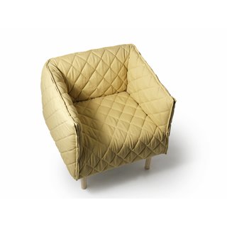 Debuting at this year's Stockholm Furniture Fair, the Kvilt chair by Nina Jobs has gone from prototype to production, complete with removable cover.