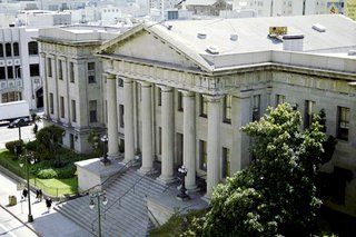 Here's a view of the Old Mint today. You can see the San Francisco Chronicle building to the south (just across Mission St.) and to the north is a recently-renovated outdoor space called Mint Plaza. An interior courtyard in the Old Mint will be open to the public free of cost, and serve as an internal lung for the building's ventilation system.