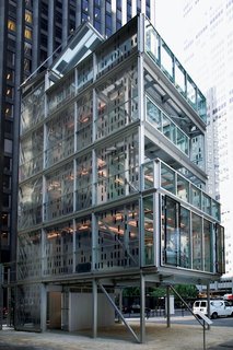 KieranTimberlake’s Cellophane House was one of five prefabs that were fully constructed in an empty lot adjacent to MoMA.