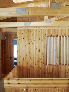 Knotty by Nature - Photo 16 of 25 - The essence of Bornstein's design is to show materials in their natural state. And considering the natural state of Sweden is decidedly on the wooded side, pine was an easy, and inexpensive, choice.