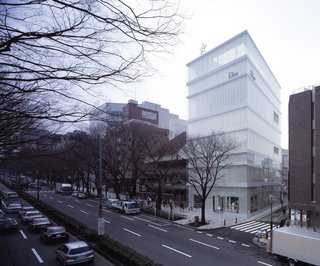 Perhaps a more ordered precursor for the New Museum in New York, this Dior shop in Tokyo from 2003 is a good example of SANAA's subtle shift in scale, color, and porousness.