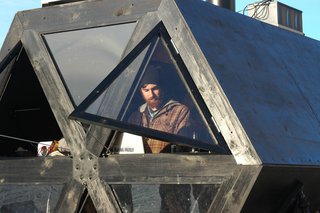 "We’d like it to walk along some historical and political walking routes, perhaps even the US-Mexico border," muses Kronick. He and several other designers will be living in the Walking House throughout the summer, so in a sense, their own nomadic existences will be on exhibition as well.