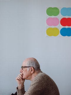 Dutch Master - Photo 2 of 21 - Limitations—even in choice of wardrobe—fuel the creative fires of Dutch master Karel Martens. His influential graphic design career spans nearly half a century, and he continues to explore new ground.