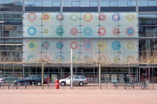 Dutch Master - Photo 6 of 21 - Martens’s iconic targets punctuating the exterior panel of the Amstelveen Cultural Center.