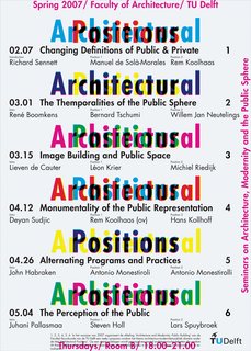 Dutch Master - Photo 15 of 21 - A poster for an architectural lecture series.