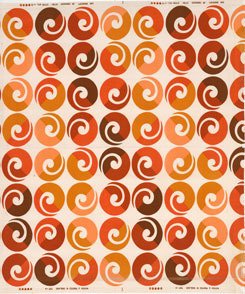 Events this Weekend: 5.13-5.16 - Photo 2 of 3 - Helix, 1970. Lucienne Day. Manufactured by Thomas Somerset. Printed Linen. The Collection of Jill A. Wiltse and H. Kirk Brown III.