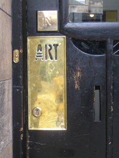 Scotland: Day 4 - Photo 2 of 11 - Mackintosh designed everything at the Glasgow School of Art including the font you see everywhere. I love it here on the main door to the building.