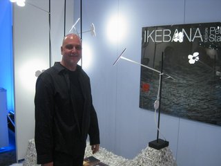 San Francisco designer Peter Stathis introduced his latest creation, Ikebana, in a small booth at today's ICFF.