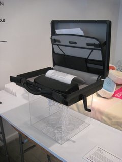 In Case by Materious. A briefcase that conceals a paper shredder for the corrupt businessman.