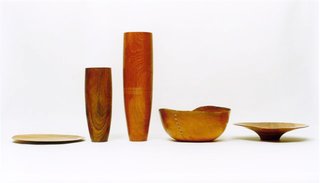 Espasso at Steven Alan - Photo 9 of 10 - An array of Carmona designs, including the Fino tray and vases, the Governador bowl and the Shallow Fruit Bowl, all made from fallen Brazilian trees and some stitched with natural fiber.