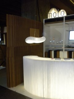 Soft by Molo - Photo 1 of 5 - At the Montreal International Interior Design Show, the Softwalls and Softblocks formed the Molo booth as well as the pathway and wall dividers in the sustainability section.