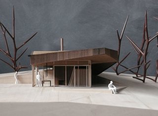 Events this Weekend: 6.10-6.13 - Photo 1 of 2 - Saucier + Perrotte Architectes, Montreal, Quebec, est. 1988; Design proposal for cottages at Fallingwater, 2010, architectural model. Image courtesy of the architects.