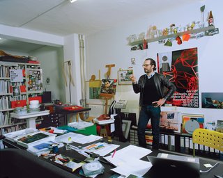 Industrial Designer Focus: Konstantin Grcic - Photo 12 of 26 - Grcic’s father favored antiques while his mother decorated the house with brightly colored 1960s art and objects. As a result, said Grcic, he was used to contrast. In his own work, he is always honing in on the essential. "It’s totally unconscious," he says, of what we look for and respond to in design. He constantly observes as people interact with their environments. "It’s about how we sit in chairs. But it’s also who is the one sitting in that chair, and how and when."