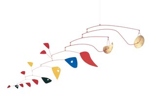 Double Gong by Alexander Calder, 1953. Metal and paint, 60 x 132 inches. From the Doris and Donald Fisher Collection at SFMOMA. © 2010 Calder Foundation, New York / Artists Rights Society (ARS), New York; photo: Ian Reeves