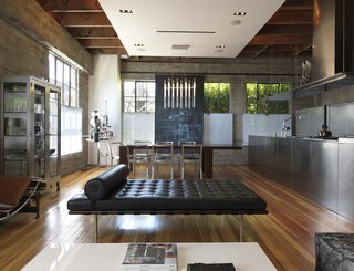 Upstairs, the Sands' home feels a world away from the offices and metal shop below. But even downstairs, Larissa says, it's not the whines of the grinders and machine tools that are the loudest but the volume of the radio.