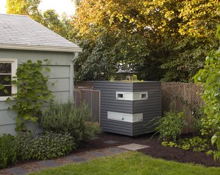 The coop grew out of the garden. "We were so excited to have a yard," Snyder recalls. Martin started growing a vegetable bed and soon a friend and owner of Naomi's Organic Farm Supply suggested hens. "She got us excited about having chickens as an extension of our garden," Snyder says.