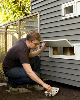 The struggle of accessing the inside, however, is offset by Snyder's smart design of an exterior hinged window for easy egg access.