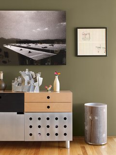 Orpilla and Alexander’s first furniture purchase, a Christopher Deam credenza, now inspires a much larger collection of furniture.