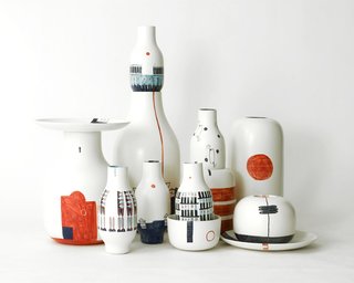 Renée Rossouw, a postgraduate masters student at the European Design Labs in Madrid, created this ceramic set in collaboration with Bosa Ceramics as part of her final project.