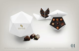 Chocolate Box, 2010, by Pratt Institute student Priyanka Krishnamohan, who is pursuing a degree in Communication Design with a Packaging Design emphasis.