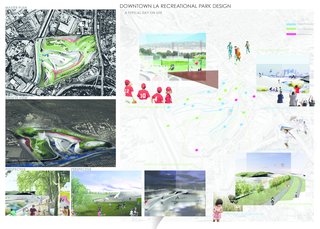 Graffiti LA, a design for a downtown park in Los Angeles, by University of Southern California landscape architecture student Can Liu.