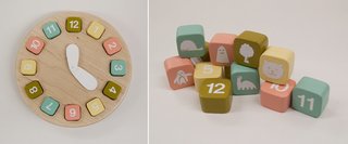 Timeless, a maple toy clock created by Charlie McArthur, a student of SAIC's Master of Design in Designed Objects program.