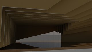 Rendering of a proposed education pavilion for the Arnold Arboretum, by Boston Architectural College student Daniel Lear.