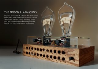 Pratt student David Krawczyk's "Edison Alarm Clock"