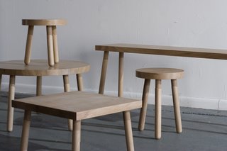 Industrial Design: Atelier Takagi - Photo 6 of 6 - Simple utilitarianism at its finest: Takagi's Simple Machines series of stools, benches, and tables in white oak.