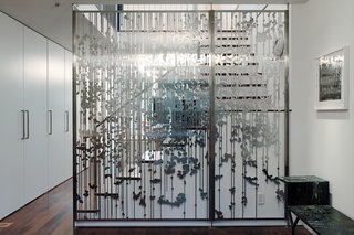 An 1850 schoolhouse in Milford, Pennsylvania - Photo 10 of 11 - Another view Magnes's aluminum screen divider.