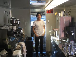Réveille Coffee Company Truck - Photo 3 of 8 - Though it seems tight inside, Tommy claims he and his brother rarely bump into each other.