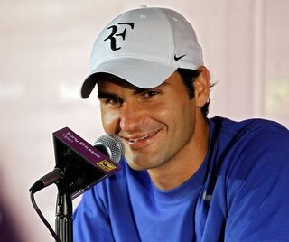 There's that logo on Fed's cap.