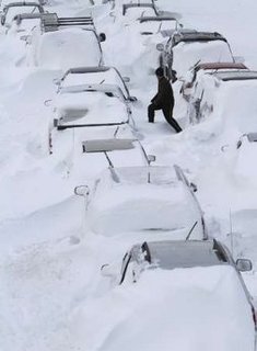 The aftermath of winter storms on the east coast. Photo by the Associated Press.