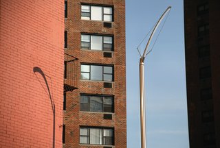 In 2004, Phifer’s firm won a competition to develop a new street light for New York City. Their design uses LED bulbs, which Phifer praises for their energy-efficiency and the ability to control both the color and, with a lens, the direction of the light.