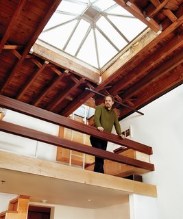 Five Boroughs in 48 Hours - Photo 21 of 32 - The sleeping loft is fitted with mahogany rails.