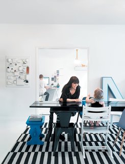 Susanna Vento, pictured here with her daughter Varpu, is a Helsinki-based editor, stylist, and interior designer. Asked about her design approach in her own apartment, she says: "As an interior designer I choose new designs for my clients, but for my own home, I tend to prefer crafty or old stuff. If I buy something, I want to buy only things that stand the test of time. But even better is to buy nothing at all and do-it-yourself!"