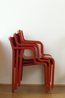 Hale found these Stendig chairs from Finland at a junk store in Seattle. He paid $15 per chair.