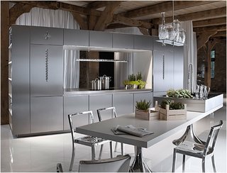The stainless steel Duality Kitchen stands ready to compete with the likes of Bulthaup and other iconic kitchen manufacturers.