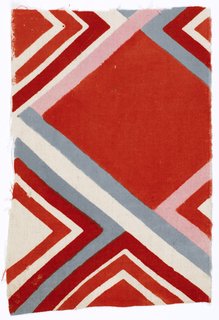 Art and Fashion by Sonia Delaunay - Photo 2 of 15 - Tissu simultané no. 186, France, 1926. Block-printed cotton. Musée de l’Impression sur Étoffes, Mulhouse. © L & M SERVICES B.V. The Hague 20100623.