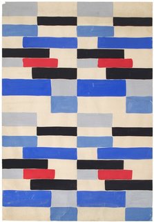 Art and Fashion by Sonia Delaunay - Photo 6 of 15 - Design B53, designed by Sonia Delaunay, France, date unknown, original design 1924. Gouache on paper. Private collection. © L & M SERVICES B.V. The Hague 20100623. Photo: © private collection.
