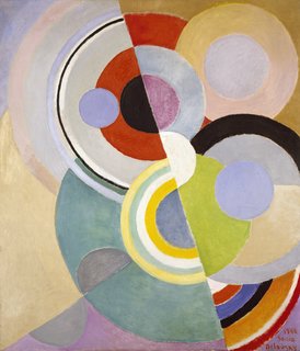 Art and Fashion by Sonia Delaunay - Photo 10 of 15 - Rythme Coloré (Colored Rhythm), painting by Sonia Delaunay, France, 1946. Oil on canvas. Private collection. © L & M SERVICES B.V. The Hague 20100623. Photo: © private collection.