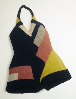 Art and Fashion by Sonia Delaunay - Photo 13 of 15 - Bathing suit, designed by Sonia Delaunay. France, ca. 1928. Knitted wool. Musée de la Mode de la Ville de Paris, Galliera. © L & M SERVICES B.V. The Hague 20100623.