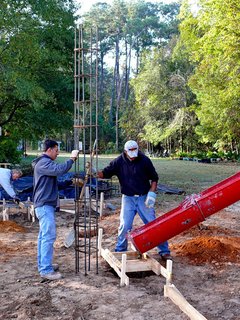 Workers lower re-bar framing into the co-op's support system before pouring in concrete. Photo ©2011 epic software group, inc.