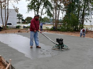 The concrete sets after just a few hours. Here, the foundation being finished. Photo ©2011 epic software group, inc.