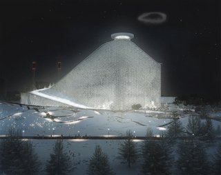 Copenhagen's future waste to energy plant designed by Bjarke Ingels.