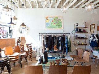 The creative couple—Kevin also owns and runs Generic Man and Bo has a background in fashion marketing—partnered with Ellen LeComte of Amsterdam Modern for the move to the new location. "It’s not the normal mid-century stuff," Kevin says. "It’s things most people here haven’t seen before."